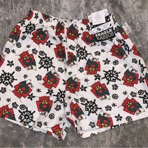 Beagle Basics: Snoopy & Woodstock Flannel Bixer Shorts: sz large : Vintage!!!!